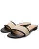 22élevé Women's Leather-Trim Linen Flat Sandals - 2