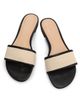 22élevé Women's Leather-Trim Linen Flat Sandals - 4