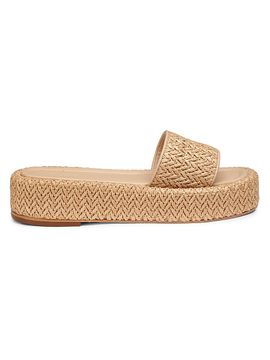 22élevé Women's Raffia Platform Sandals