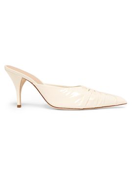 22élevé Women's Ruched 85MM Patent Leather Mules