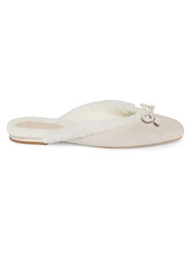 22élevé Women's Shearling-Lined Suede Mules