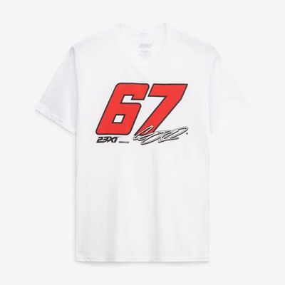 23XI Racing Men's 23XI Racing White Corey Heim #67 Lifestyle Tri-Blend T-Shirt 
