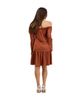 24seven Comfort Apparel 24seven Comfort Apparel 24seven Comfort Elevate Womens Off the Shoulder Bell Sleeve Mini Dress - 3