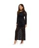 24seven Comfort Apparel 24seven Comfort Apparel 24seven Comfort Elevate Womens Round Neck Long Sleeve Lace Maxi Dress - 2