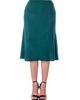 24seven Comfort Apparel 24seven Comfort Apparel A-LINE Elastic Waist Knee Length Skirt - 1