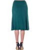 24seven Comfort Apparel 24seven Comfort Apparel A-LINE Elastic Waist Knee Length Skirt - 3