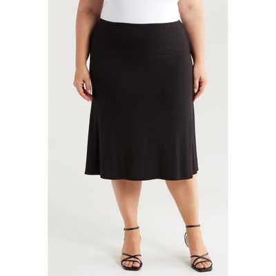 24seven Comfort Apparel 24seven Comfort Apparel A-Line Skirt