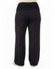24seven Comfort Apparel 24seven Comfort Apparel Basic Curvy Soft Stretch Ruched Waist Wide Leg Pants - 3