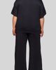 24seven Comfort Apparel 24seven Comfort Apparel Boat Neck Top & Wide Leg Pants Set - 2