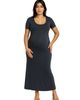 24seven Comfort Apparel 24seven Comfort Apparel Casual Maternity Maxi Dress With Sleeves - 1