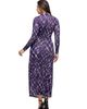 24seven Comfort Apparel 24seven Comfort Apparel Collared Wrap Maxi Dress - 3