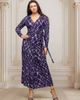 24seven Comfort Apparel 24seven Comfort Apparel Collared Wrap Maxi Dress - 5