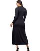 24seven Comfort Apparel 24seven Comfort Apparel Comfortable Collared Wrap Maxi Dress - 3