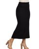 24seven Comfort Apparel 24seven Comfort Apparel Comfortable Foldover Maxi Skirt - 2