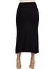 24seven Comfort Apparel 24seven Comfort Apparel Comfortable Foldover Maxi Skirt - 3
