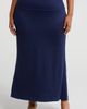 24seven Comfort Apparel 24seven Comfort Apparel Comfortable Foldover Skirt - 1