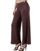 24seven Comfort Apparel 24seven Comfort Apparel Comfortable Solid Color Palazzo Pants - 2