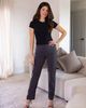 24seven Comfort Apparel 24seven Comfort Apparel Comfortable Stretch High Waist Dress Pants - 5