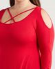 24seven Comfort Apparel 24seven Comfort Apparel Crisscross Strap Jersey Top - 4
