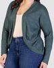 24seven Comfort Apparel 24seven Comfort Apparel Curved Hem Bolero Jacket - 3
