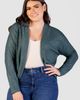 24seven Comfort Apparel 24seven Comfort Apparel Curved Hem Bolero Jacket - 4