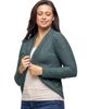 24seven Comfort Apparel 24seven Comfort Apparel Curved Hem Open Front Long Womens Bolero Shrug - 2