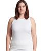 24seven Comfort Apparel 24seven Comfort Apparel Curvy Basic Ribbed Knit Round Neck Sleeveless Tank Top - 1