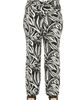 24seven Comfort Apparel 24seven Comfort Apparel Curvy Essential Abstract Print Foldover Waist Wide Leg Pants - 1