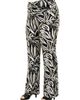 24seven Comfort Apparel 24seven Comfort Apparel Curvy Essential Abstract Print Foldover Waist Wide Leg Pants - 2