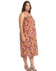 24seven Comfort Apparel 24seven Comfort Apparel Curvy Essential Abstract Print Spaghetti Strap Smocked Pocket A-Line Maxi Dress - 2