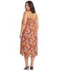 24seven Comfort Apparel 24seven Comfort Apparel Curvy Essential Abstract Print Spaghetti Strap Smocked Pocket A-Line Maxi Dress - 3