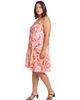 24seven Comfort Apparel 24seven Comfort Apparel Curvy Essential Floral Print Scoop Neck Spaghetti Strap Pocket A-Line Mini Dress - 2