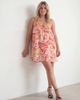 24seven Comfort Apparel 24seven Comfort Apparel Curvy Essential Floral Print Spaghetti Strap Smocked A-Line Pocket Mini Dress - 5