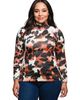 24seven Comfort Apparel 24seven Comfort Apparel Curvy Essential Long Sleeve Turtleneck Top - 1
