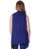 24seven Comfort Apparel 24seven Comfort Apparel Draped Open Front Sleeveless Cardigan Vest - 3