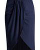 24seven Comfort Apparel 24seven Comfort Apparel Draped Wrap Skirt - 5