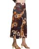 24seven Comfort Apparel 24seven Comfort Apparel Elastic Waist Maxi Skirt Print - 2