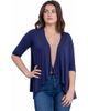 24seven Comfort Apparel 24seven Comfort Apparel Elbow Length Sleeve Open Front Cardigan - 1