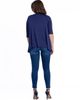 24seven Comfort Apparel 24seven Comfort Apparel Elbow Length Sleeve Open Front Cardigan - 3