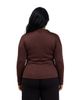 24seven Comfort Apparel 24seven Comfort Apparel Elevate Curvy Cowl Neck Long Sleeve Top - 3