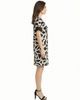 24seven Comfort Apparel 24seven Comfort Apparel Essential Petite Abstract Print Short Sleeve Knee Length T Shirt Dress - 2