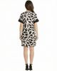 24seven Comfort Apparel 24seven Comfort Apparel Essential Petite Abstract Print Short Sleeve Knee Length T Shirt Dress - 3
