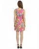24seven Comfort Apparel 24seven Comfort Apparel Essential Petite Floral Round Neck Sleeveless Mini Shift Dress - 3