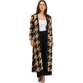 24seven Comfort Apparel 24seven Comfort Apparel Essential Womens Open Front Soft Stretch Long Cardigan
