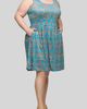 24seven Comfort Apparel 24seven Comfort Apparel Filigree Print Fit & Flare Dress - 3