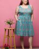 24seven Comfort Apparel 24seven Comfort Apparel Filigree Print Fit & Flare Dress - 5