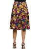 24seven Comfort Apparel 24seven Comfort Apparel Floral Elastic Waist Pocket Midi Skirt - 3