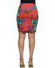 24seven Comfort Apparel 24seven Comfort Apparel Floral Print Knee Length Pencil Skirt - 3