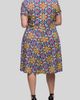 24seven Comfort Apparel 24seven Comfort Apparel Floral Wrap Front Knit Midi Dress - 2