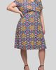 24seven Comfort Apparel 24seven Comfort Apparel Floral Wrap Front Knit Midi Dress - 3